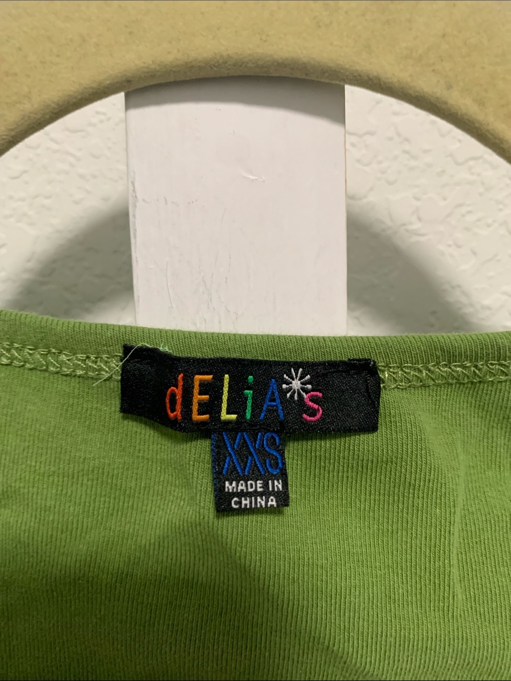 Delias Green Square Neck Long Sleeve Mini Dress - Picture 2 of 9